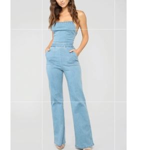 NWT Denim Jumpsuit